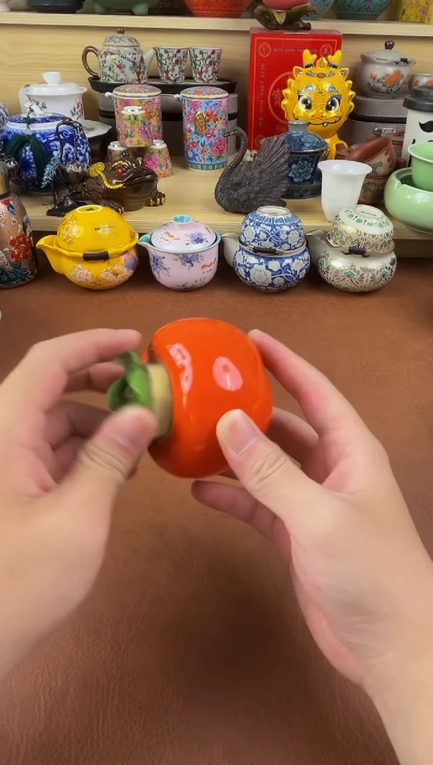 陶瓷茶具摆件旅行套组