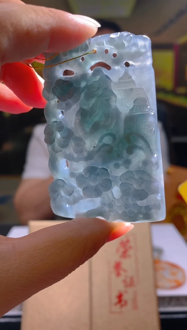 翡翠未镶嵌颈饰LL翡翠毛货HYS6-17