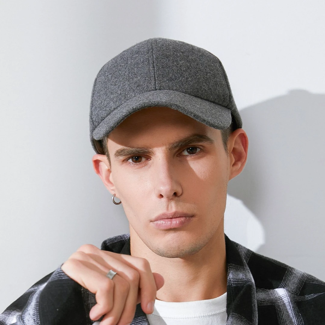 【时尚精选】35纯色棒球帽韩版加厚户外休闲男女通用帽子保暖秋冬季