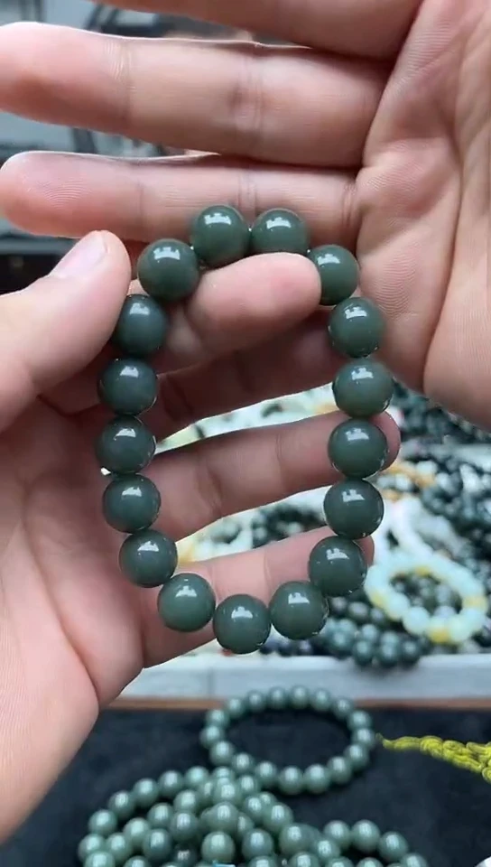 未镶嵌手链和田玉纯天然新疆且末蓝13