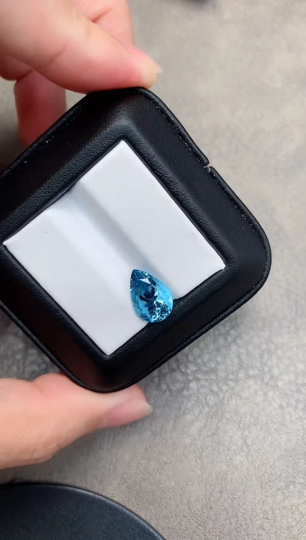 【闪购商品】海蓝宝石裸石未镶嵌3.85ct吉尔德超圣海蓝宝XG