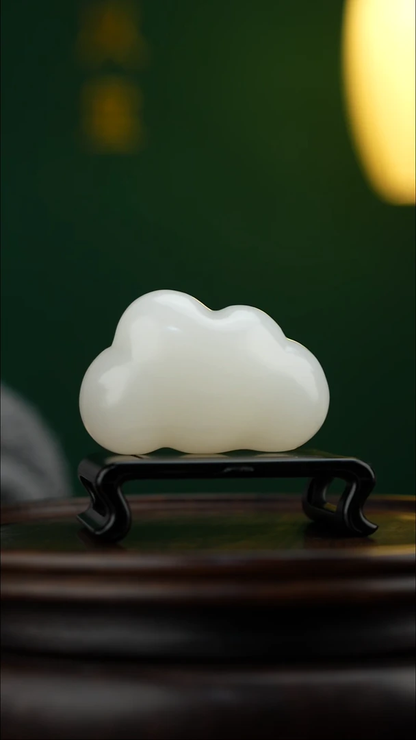 玉【白玉云朵】天然玉石摆件