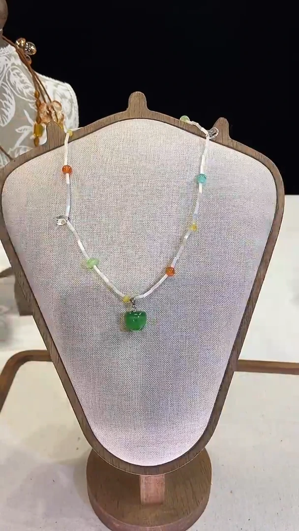 项链钛钢淡水珍珠838