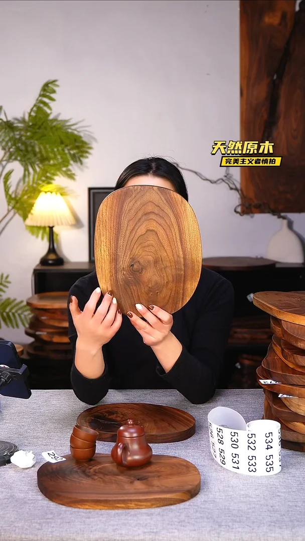 木北美黑胡桃原木.干裂疤结不属于商品质量问题完美主义者慎拍