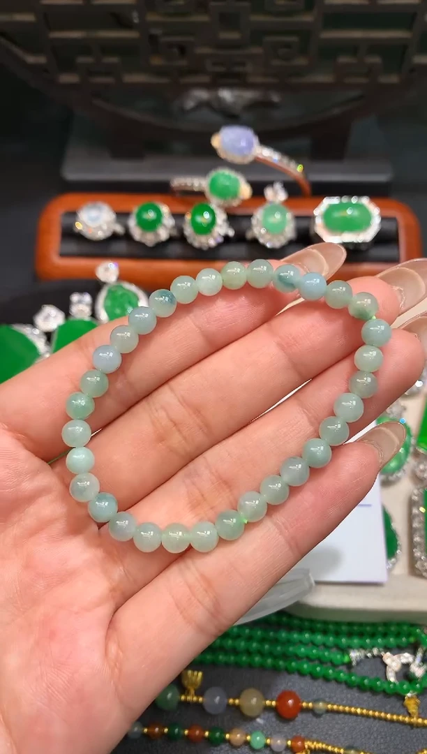 未镶嵌手串翡翠手串