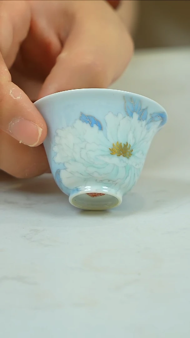 《东方美人》玉白铃铛杯