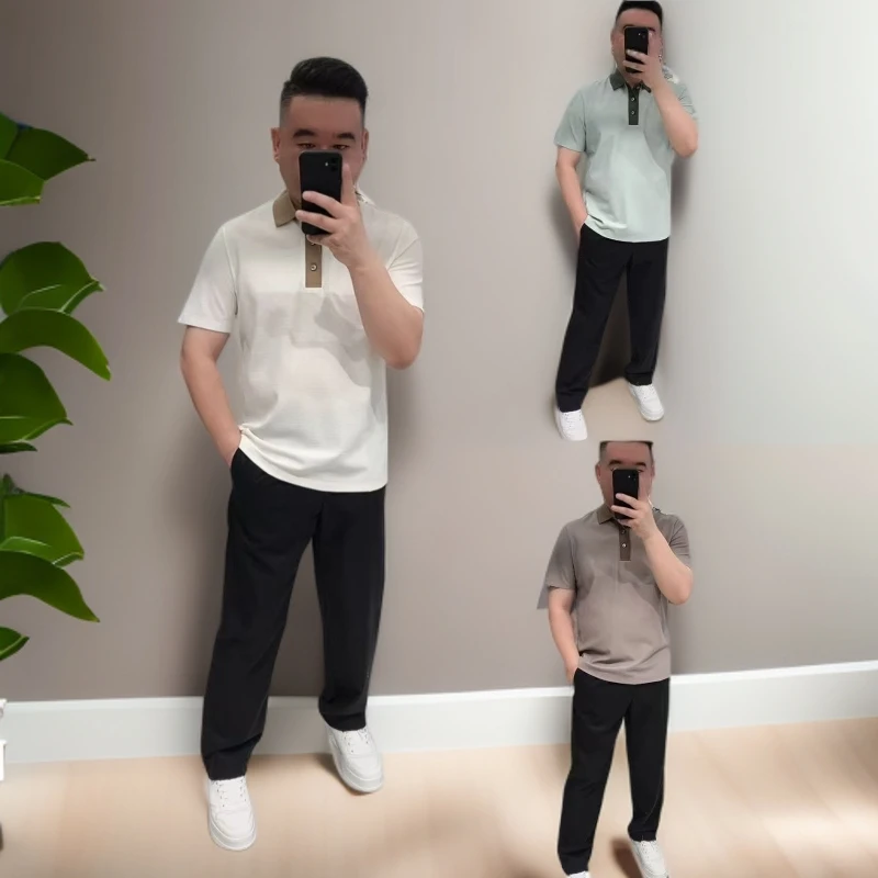 正品迪卡里奥费雷DF106003夏款丝绵羊毛时尚轻奢痞帅男装高端舒适