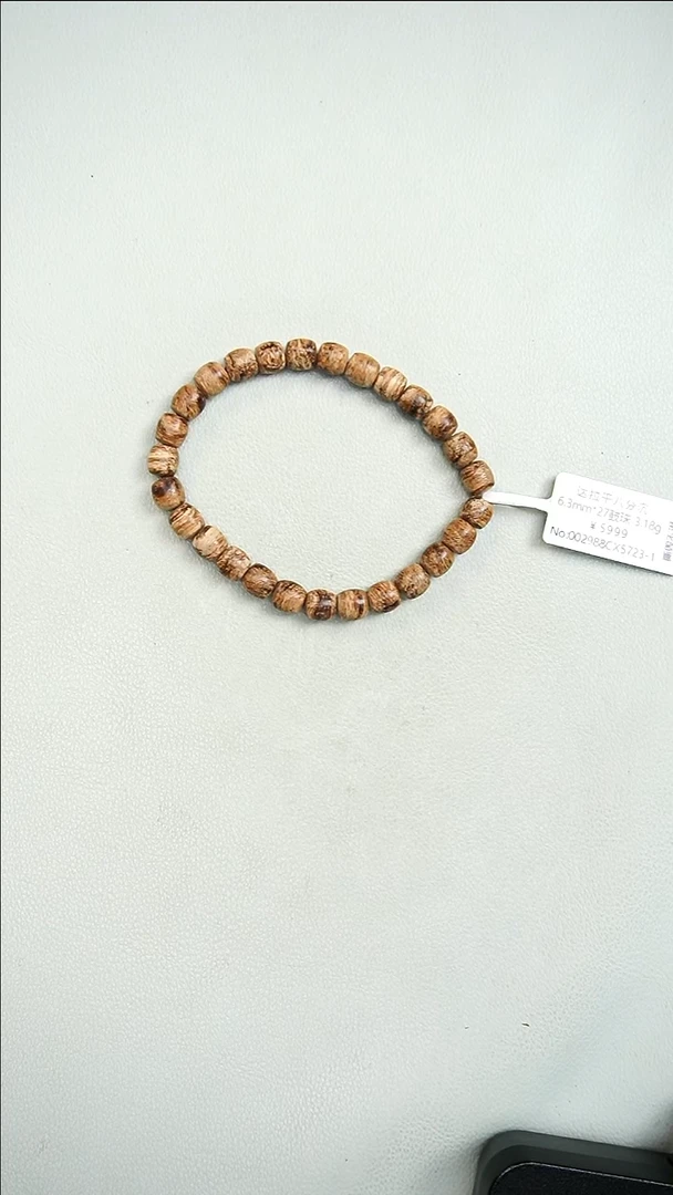 沉香沉香碎屑达拉干6mm*27桶珠 5723-1