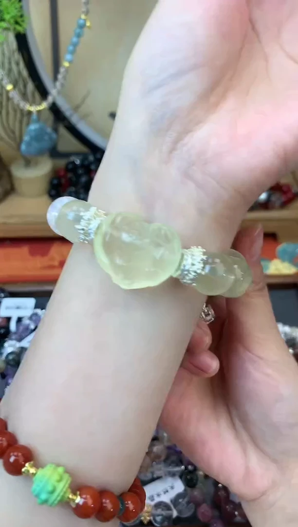 【闪购商品】黄晶手链未镶嵌234手串