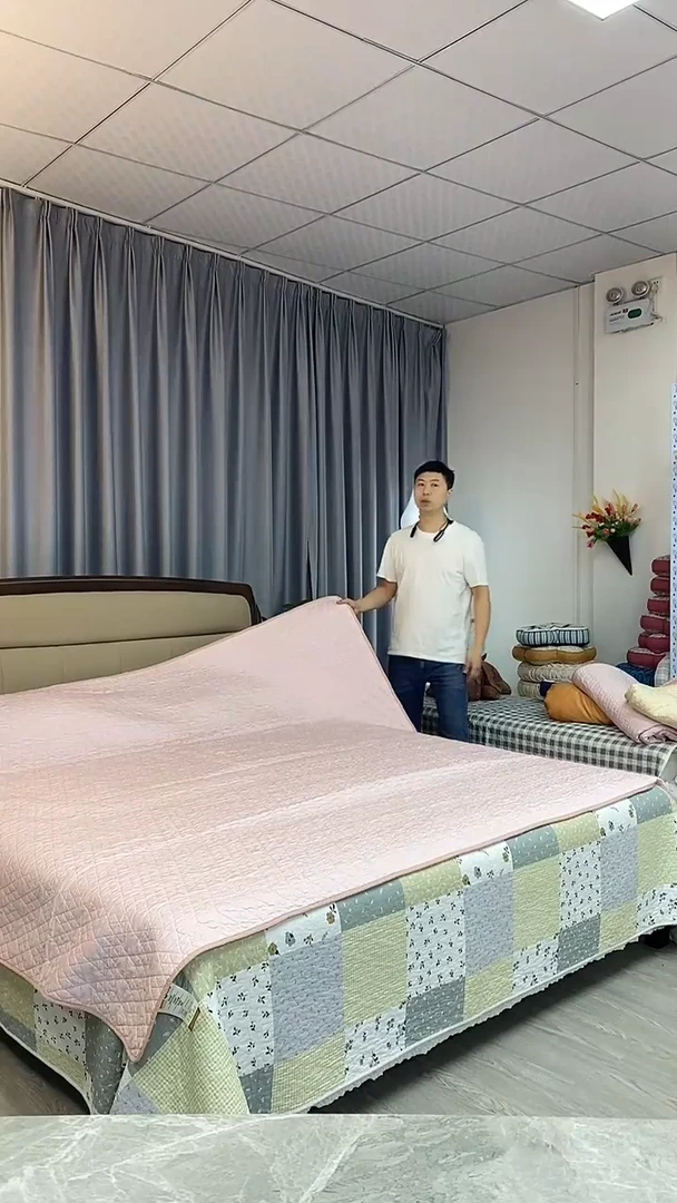 棉200cm*230cm 贡缎提花(粉)