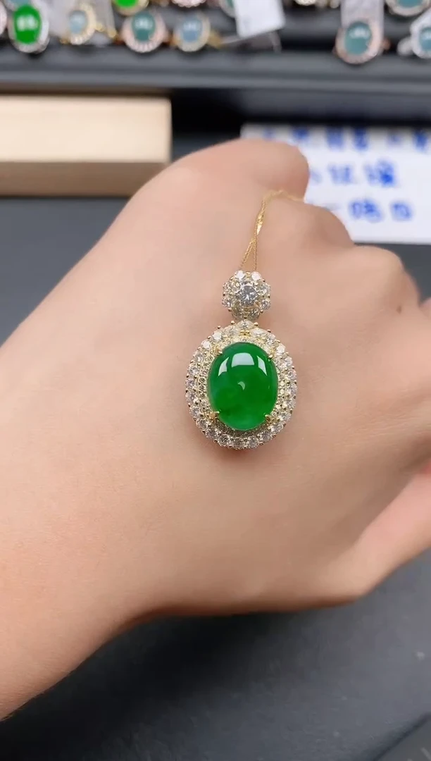 银S925镶嵌戒指翡翠111111