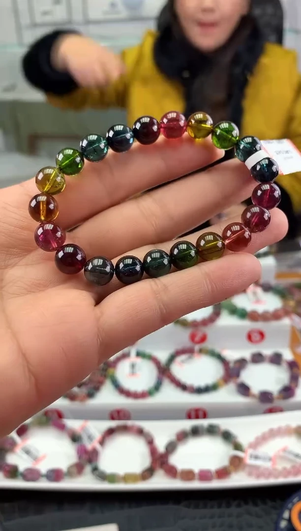 未镶嵌手串碧玺多样性发一条