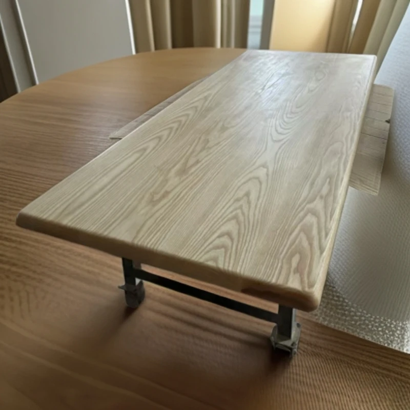 工厂定制，北美白蜡木长方形北欧多功能一体桌简约桌餐桌喝茶桌