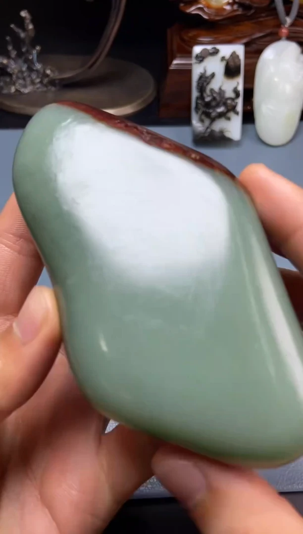 和田玉未镶嵌摆件1