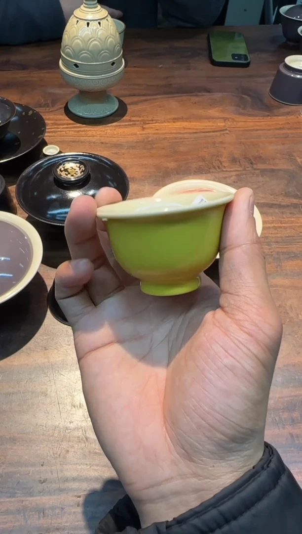 【闪购商品】南山云泊 秋香黄 小压手杯