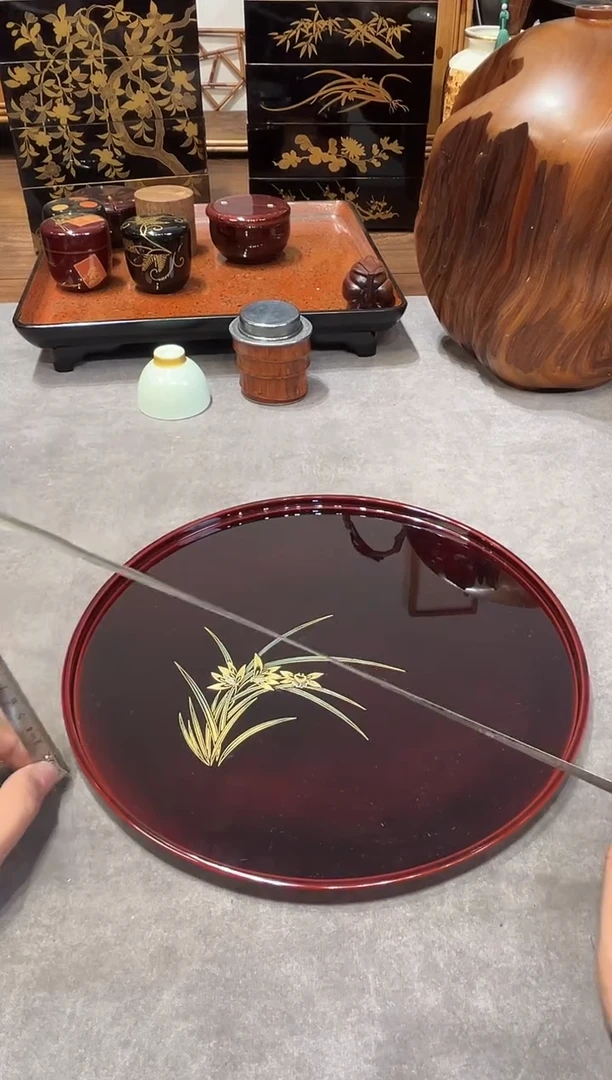金莳绘 茶盘 （作家器）
