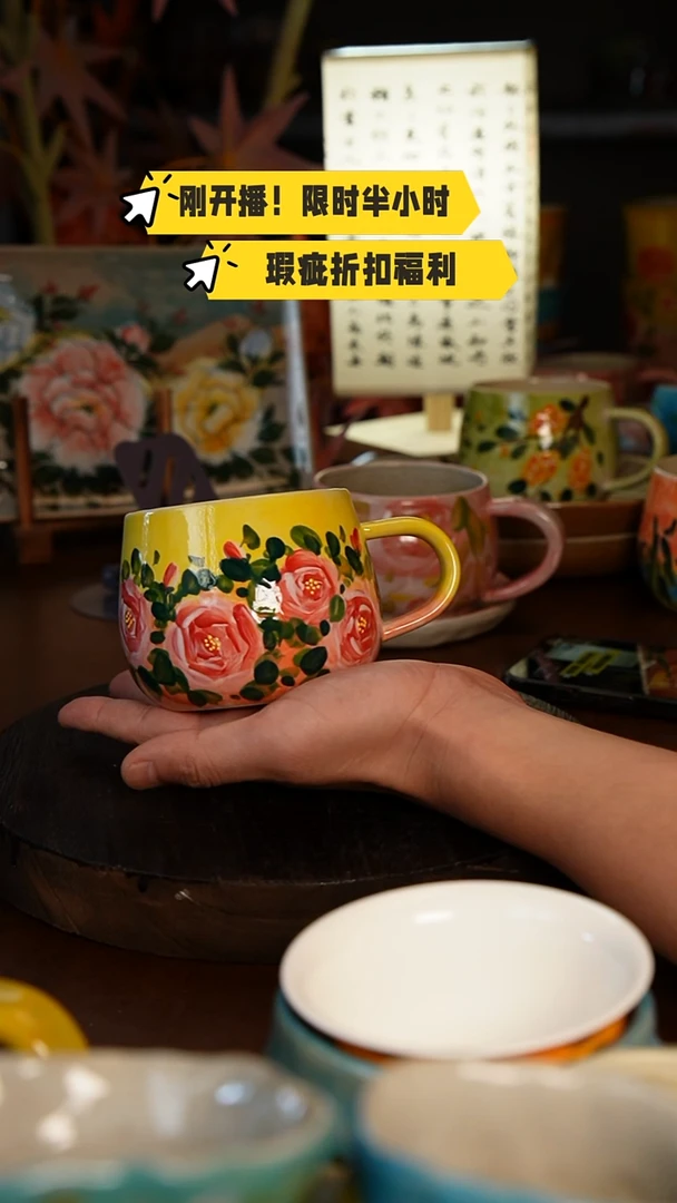 1高温釉下彩异形瑕疵福利品