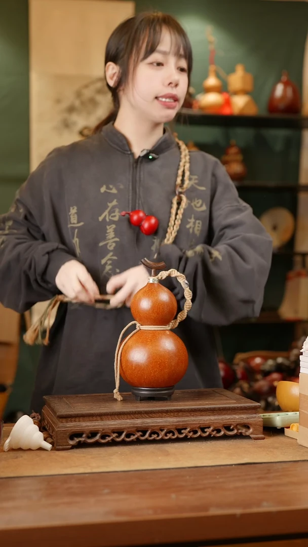 255号精品天然大漆酒葫芦一物一拍~