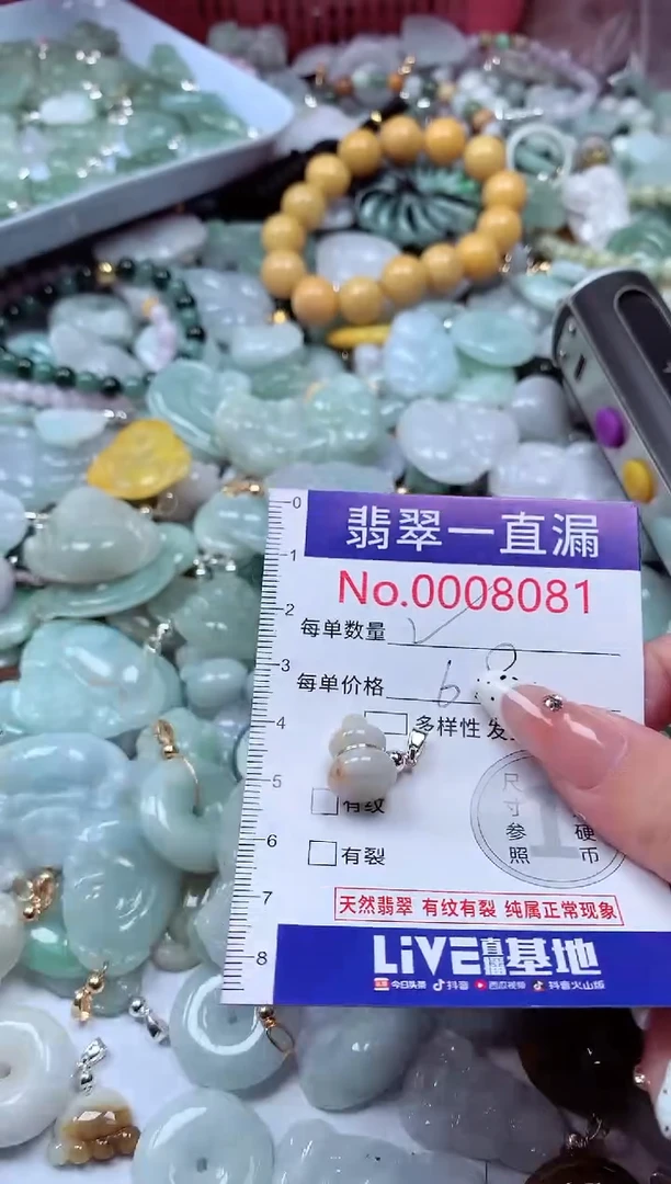 翡翠未镶嵌吊坠(不含链)8081