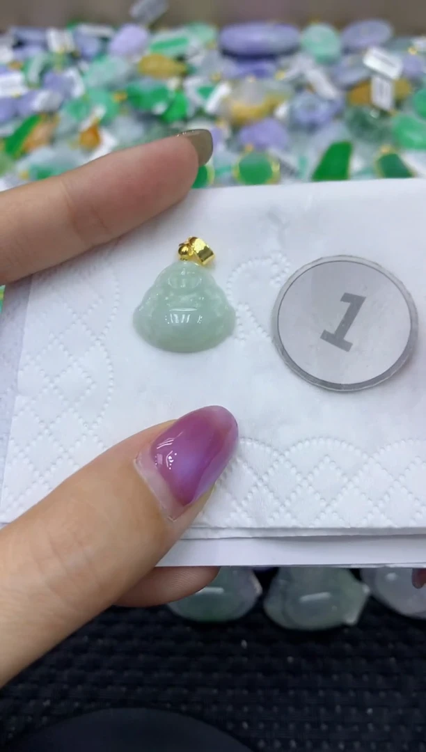 颈饰未镶嵌翡翠天然缅甸翡翠A货