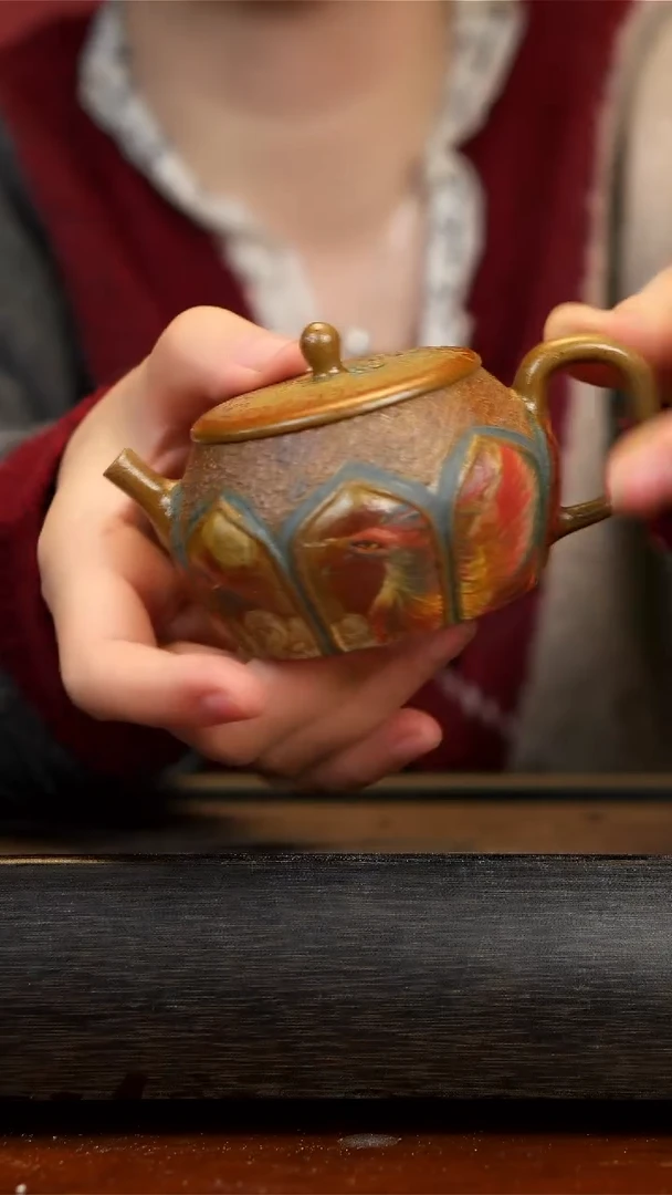 【闪购商品】紫砂茶壶念一紫砂  柴烧火凤