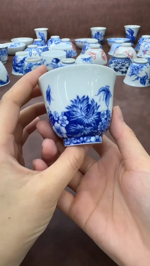 纯手工手绘景德镇高端茶具