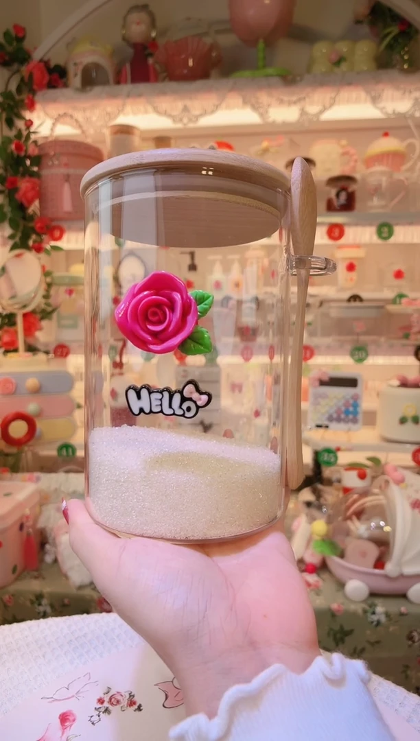 玫瑰花白糖罐——手工制作品质好！