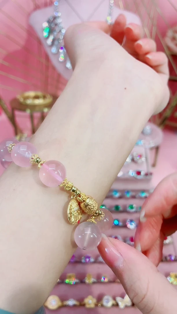 无925银【蜜桃乌龙】s925银镀金手链