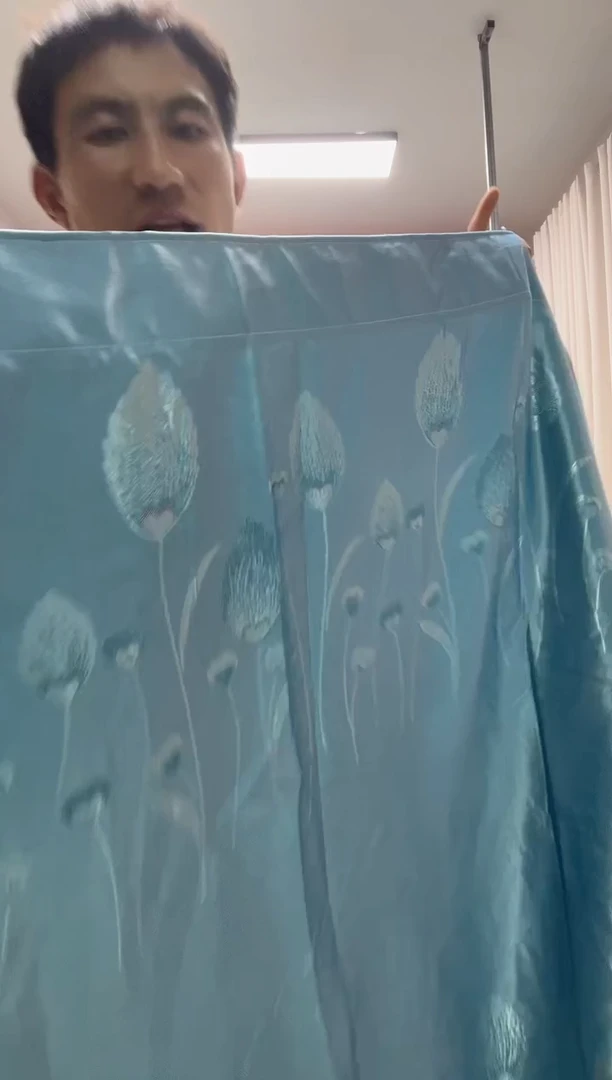 布119-3宽-2.7高挂钩对开蓝色郁金香