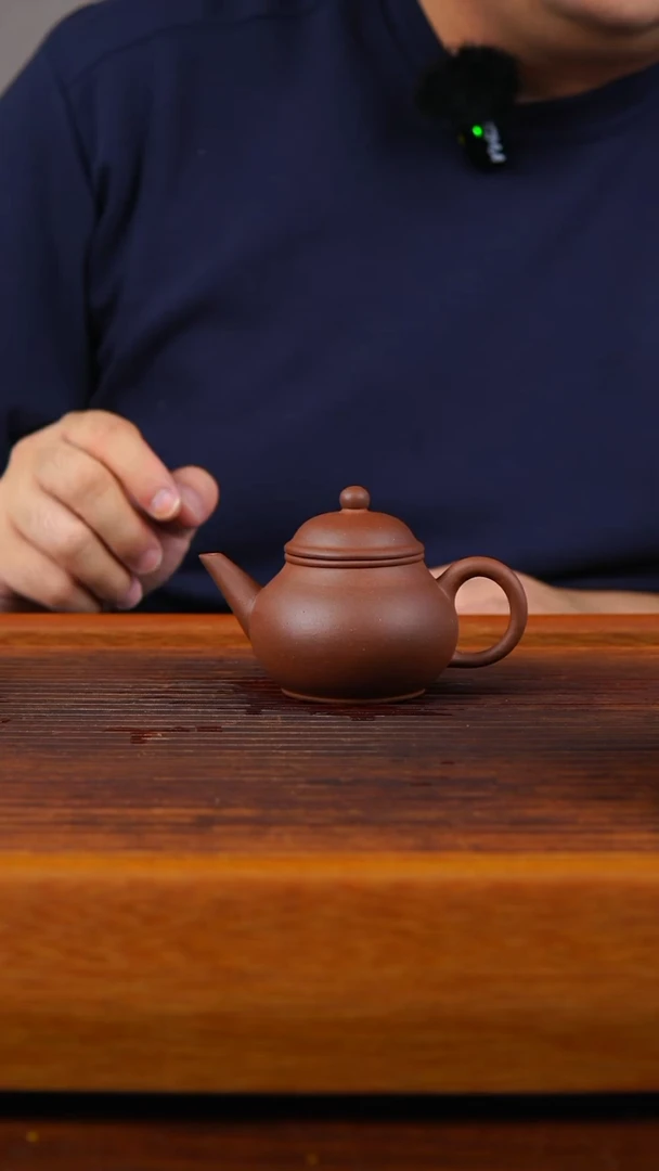 茶壶紫砂紫泥芭乐壶105CC