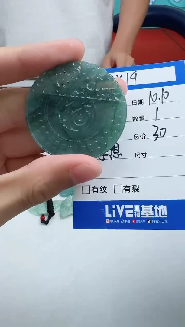 颈饰未镶嵌翡翠唱*LX19翡翠吊坠-多样性发其一
