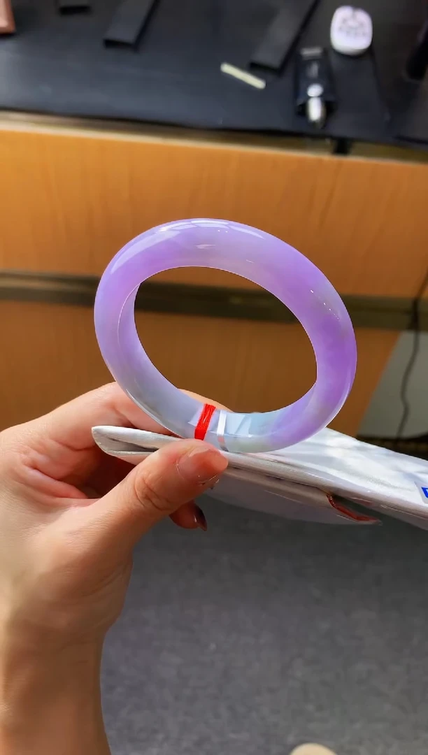 未镶嵌手镯翡翠-C382 圈口57.7