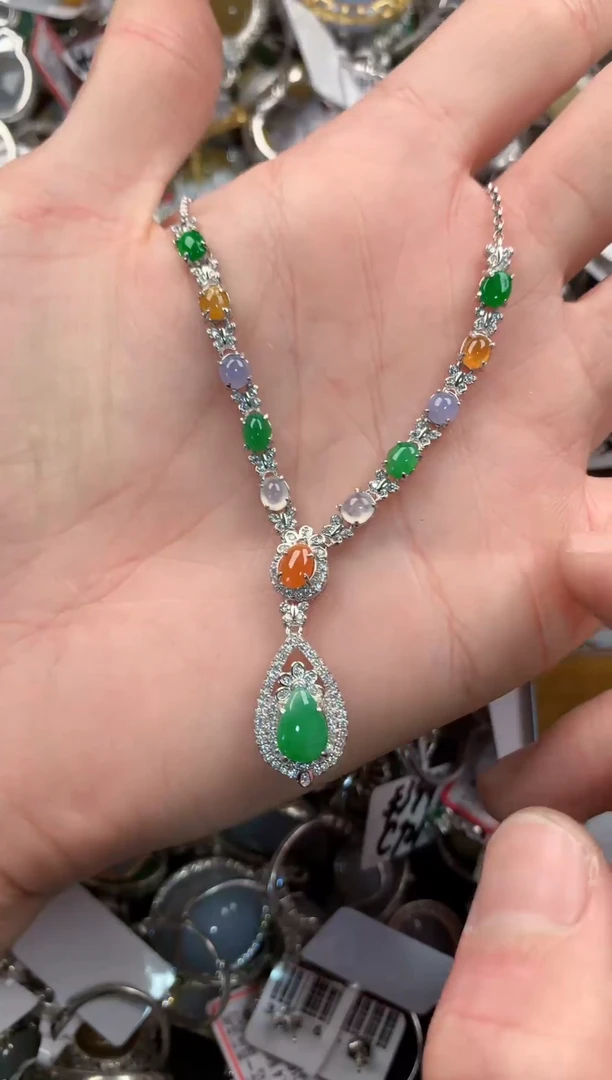 银S925镶嵌戒指翡翠9999-----5