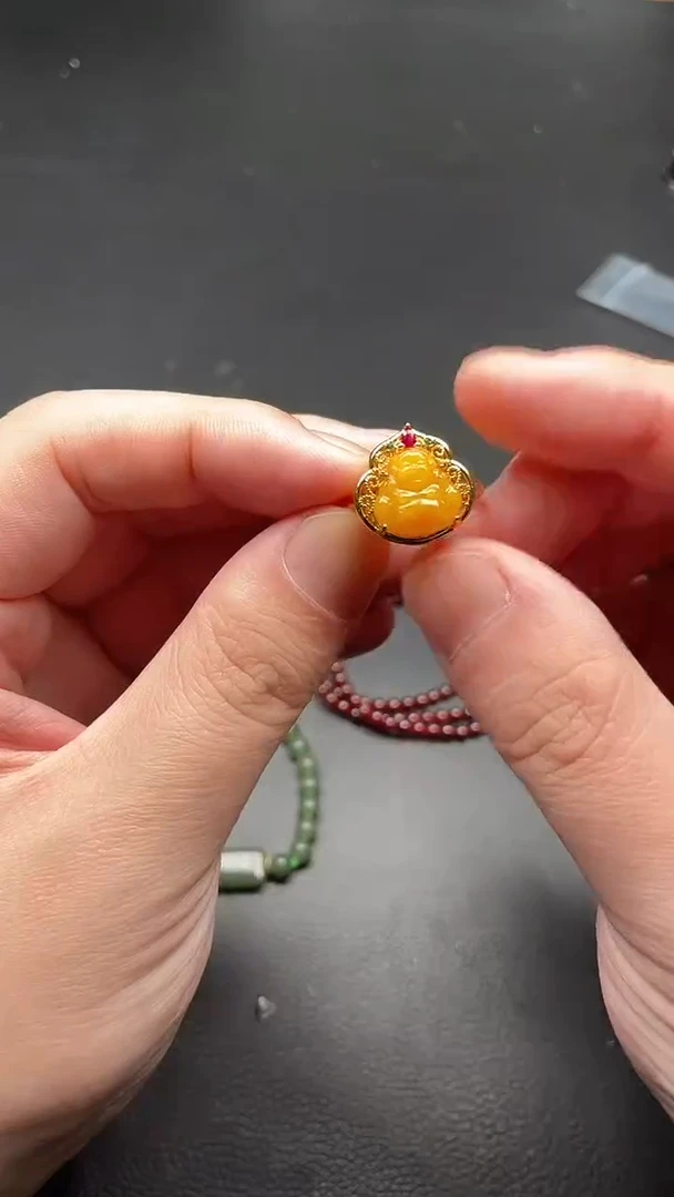 未镶嵌蜜蜡戒指多样性发货拍一发一