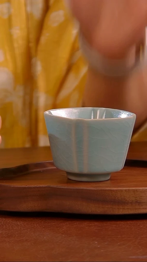 瓷片919号  四方倭角  杯