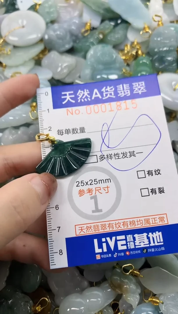 颈饰未镶嵌翡翠天然A货翡翠