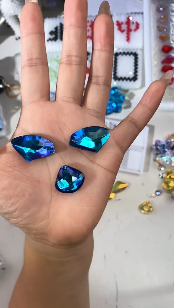 玻璃0351热气球12个克莱因蓝