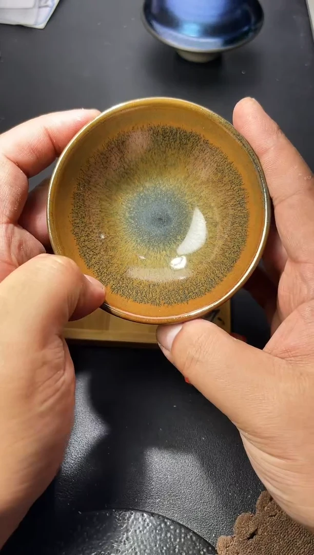 茶盏85（微瑕）叶紫建盏