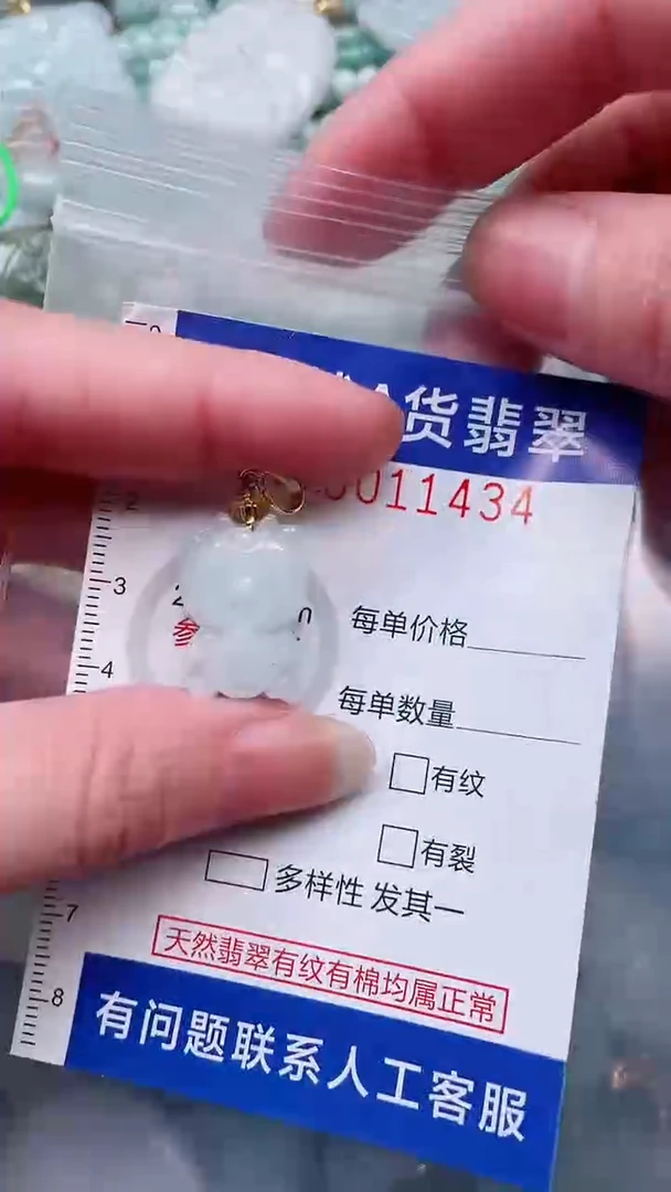 翡翠未镶嵌吊坠(不含链)1