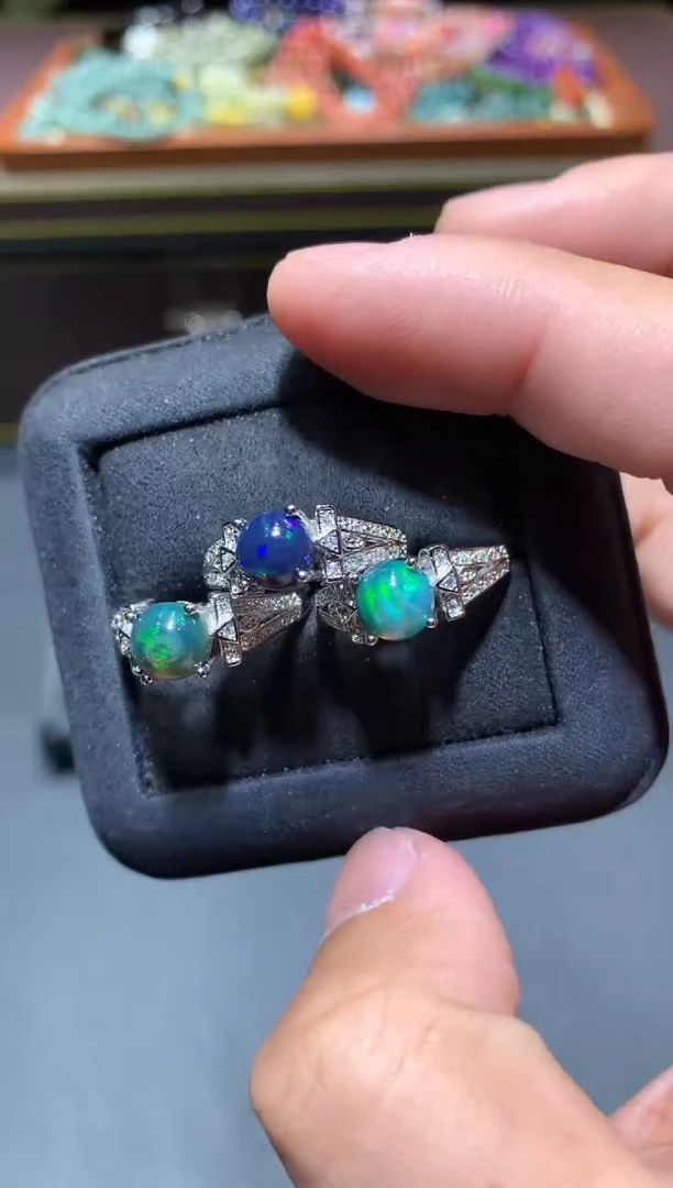 【闪购商品】欧泊戒指未镶嵌K20【多样性发其一】