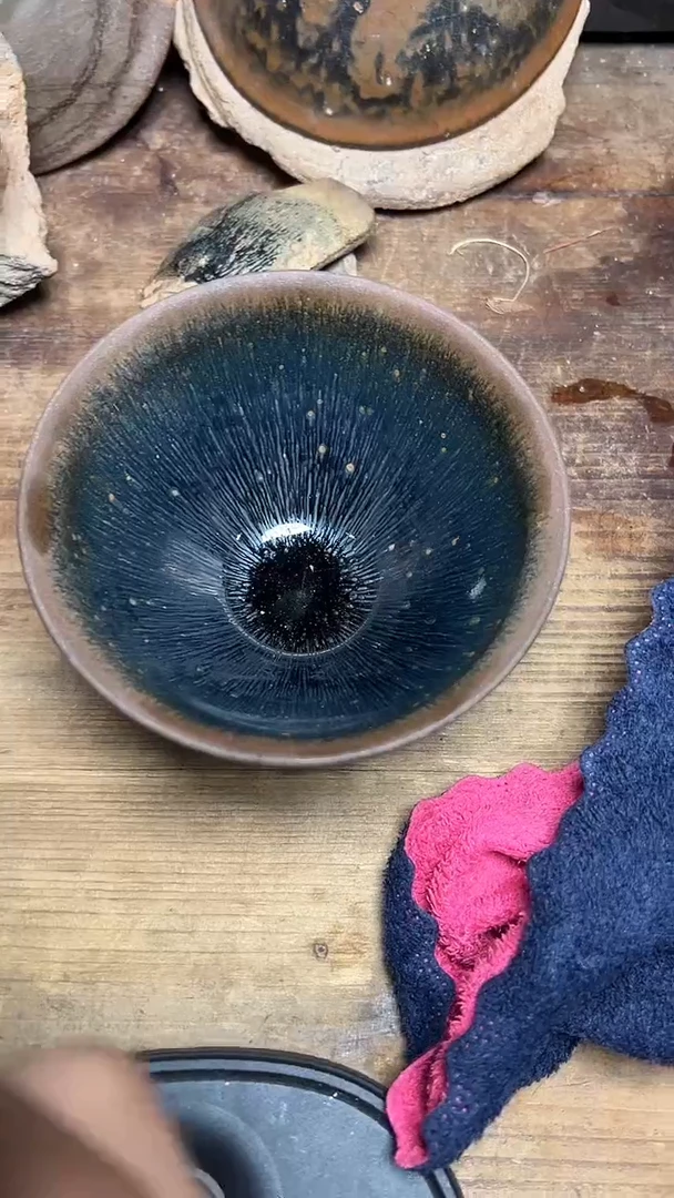 【闪购商品】茶盏名家余小红暨培旺建盏（带证书礼盒）41