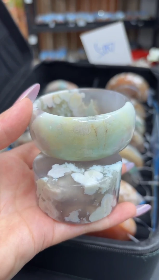 未镶嵌手镯石英质玉A354(52圈赠送镯心)