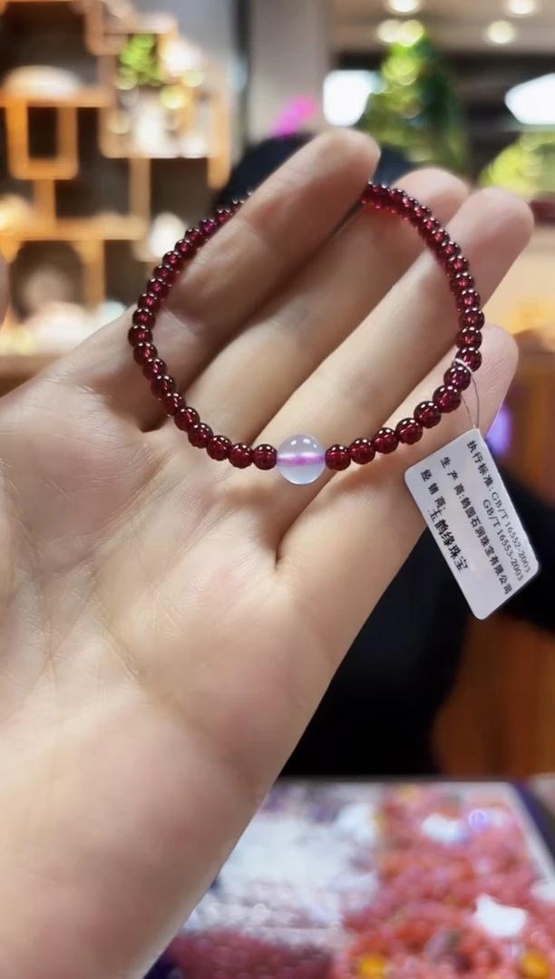 【闪购商品】石榴石手链未镶嵌手链