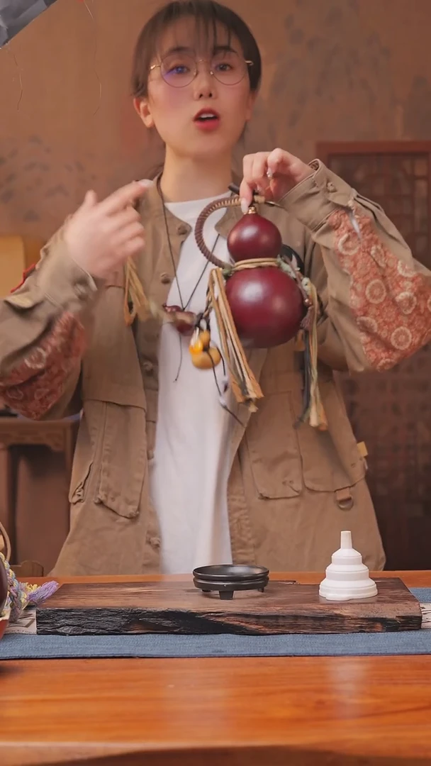 1332号链接精品大漆葫芦现货现发[一物一拍]（500ml）