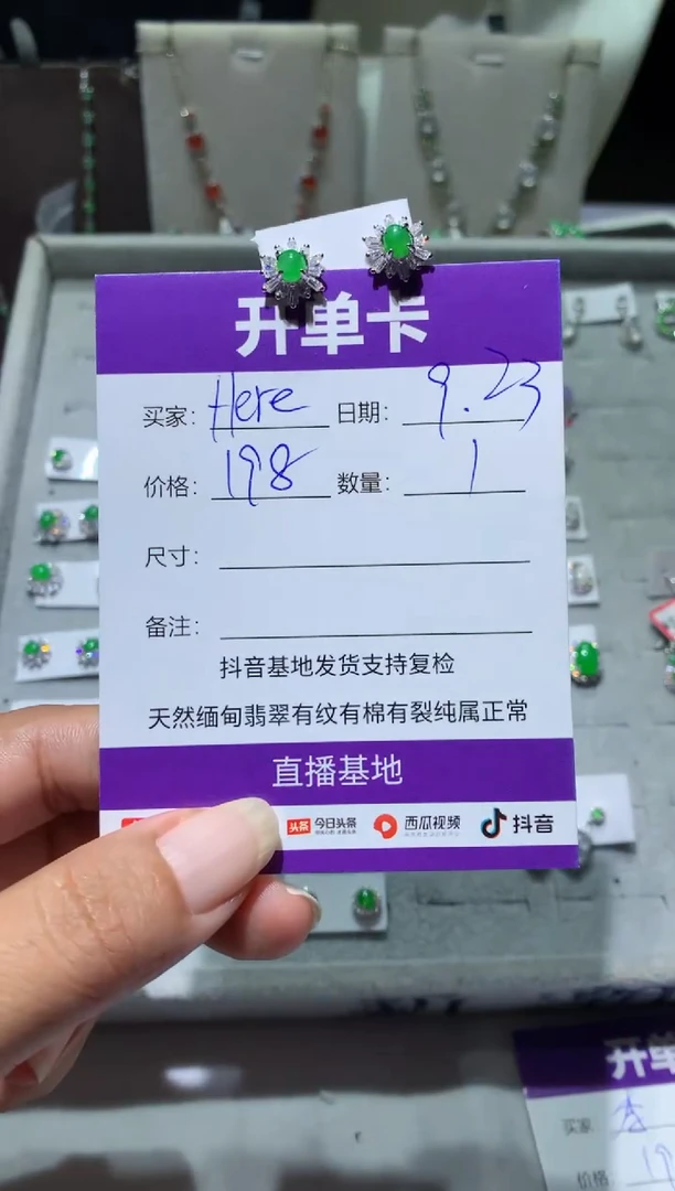 未镶嵌翡翠耳饰H****wHere And Now