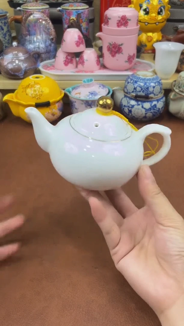 陶瓷茶具摆件旅行套组