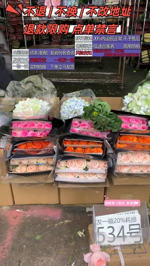 534号♥含20%耗损发一箱