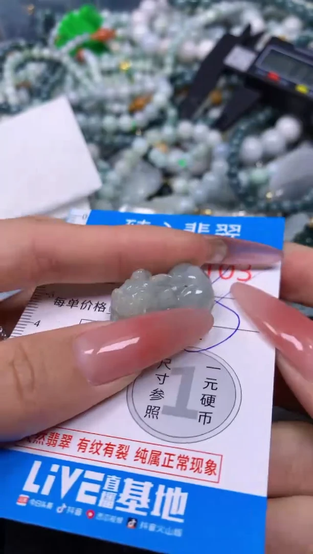 【闪购商品】翡翠颈饰未镶嵌含绳0004103