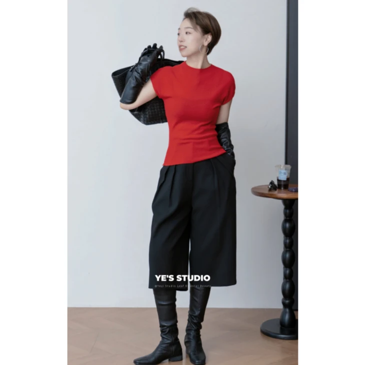 【如期而遇】德国扬子纱岛精无缝18针小飞袖针织衫25118011-3/11