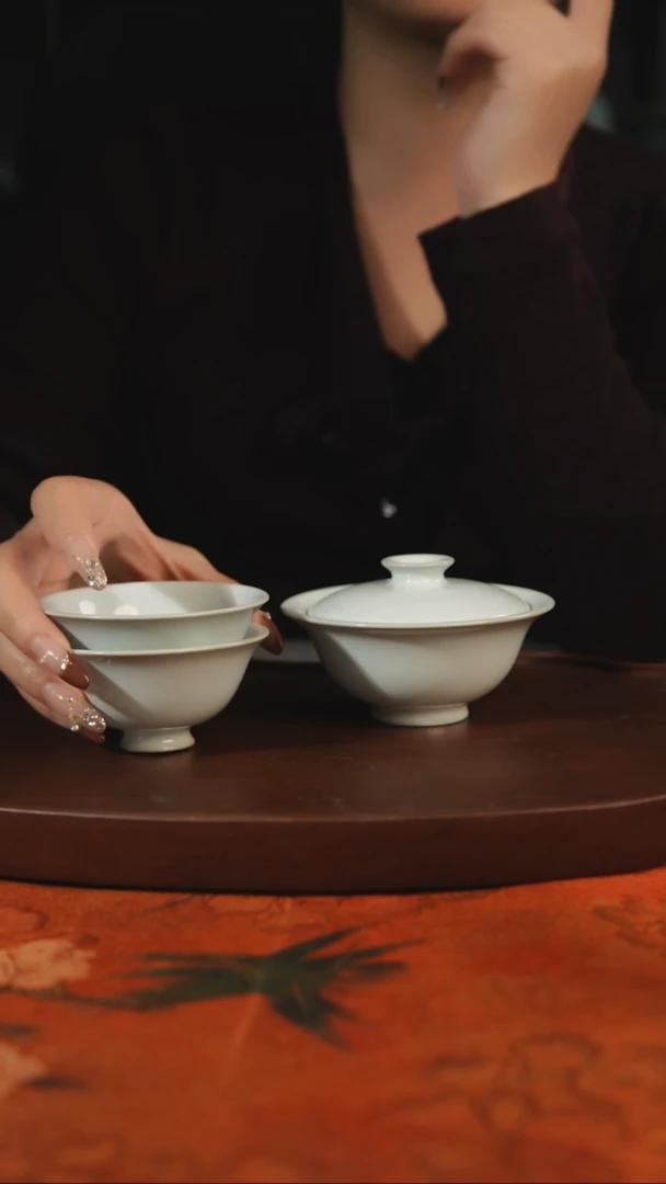 杯子新****）月白 岩茶 汝州原产地原矿仿古老釉